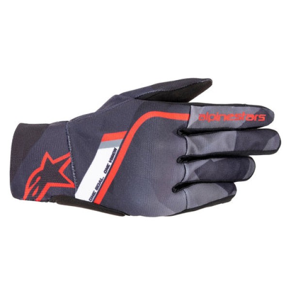 Alpinestars Alpinestars Reef Gloves Black/Grey Camo/Bright Red